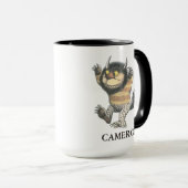 Mug Où sont les monstres | Monstre | Ajouter un nom (Devant droit)
