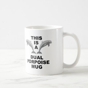 Mug ou tasse de voyage drôle à double marsouin