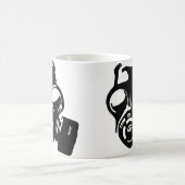 Mug ou tasse de voyage pochoir graphique masque à (Centre)