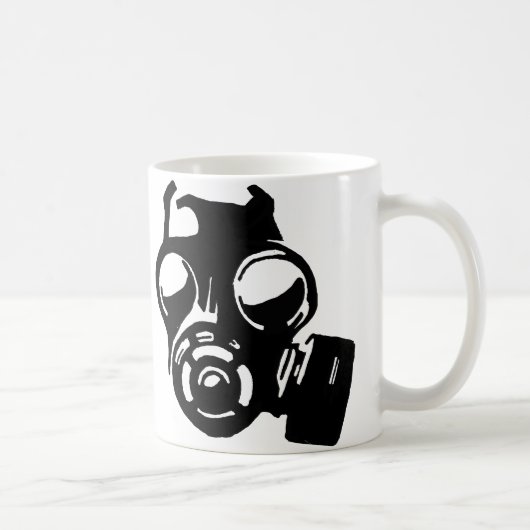 Mug ou tasse de voyage pochoir graphique masque à (Droite)