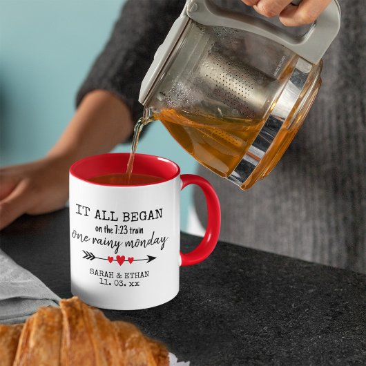 Mug Où tout a commencé la Saint-Valentin avec amour