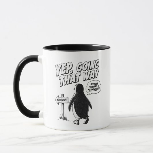 Mug Ouais, je vais dans cette direction parce que vers (Gauche)