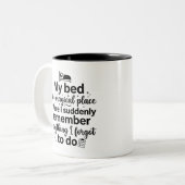 Mug Oubli Soudain 11 oz Deux-Tons (Devant gauche)