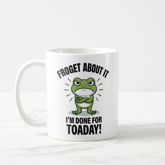 Mug Oublie Ça - Blague de Grenouille Drôle (Gauche)