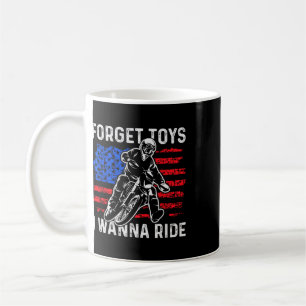 Mug Oublie les jouets je veux rouler drôle moto cross