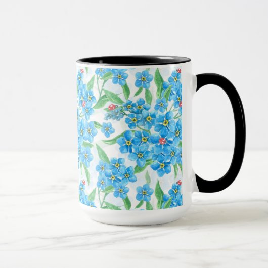 Mug Oublie-moi pas un motif sans soudure (Droite)