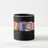 Mug Oubliez, embrassez le présent- Vibes positives (Centre)