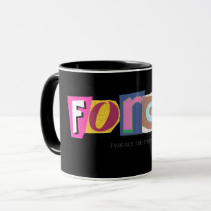 Mug Oubliez, embrassez le présent- Vibes positives