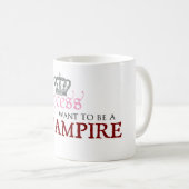 Mug "Oubliez la princesse, je veulent être un vampire (Devant droit)