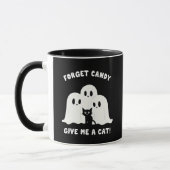 Mug Oubliez Le Bonbon Donne-Moi Un Chat Halloween Éffr (Gauche)