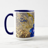 Mug Oubliez-moi-fleur pas avec accents or (Gauche)