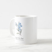 Mug Oubliez-moi pas Fleur Vrai Amour Monogramme Person (Devant gauche)
