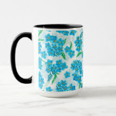 Mug Oubliez-moi pas les fleurs d'aquarelle (Gauche)