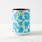 Mug Oubliez-moi pas les fleurs d'aquarelle (Centre)