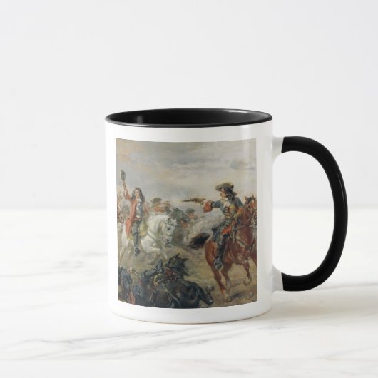 Mug Oudenaarde - une cavalerie mènent des escarmouches (Droite)