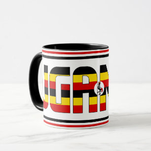 Mug Ouganda Drapeau National Café Patriotique