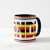 Mug Ouganda Drapeau National Café Patriotique (Devant droit)
