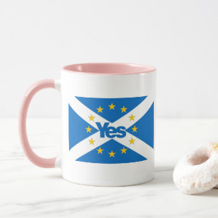 Mug Oui au drapeau indépendant de l'Ecosse d'Europée