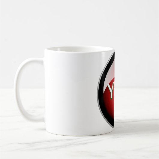 Mug OUI! Bouton d'alimentation - Red Gloss Edition (Gauche)