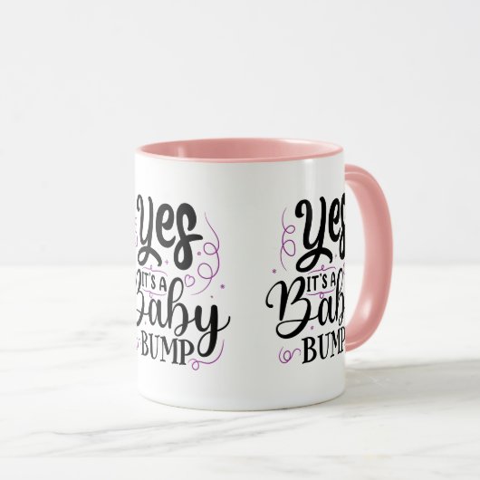 Mug Oui, c'est une bosse de bébé - Faire-part de gross (Devant droit)