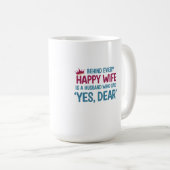 Mug Oui, Cher — La clé du bonheur (Devant droit)