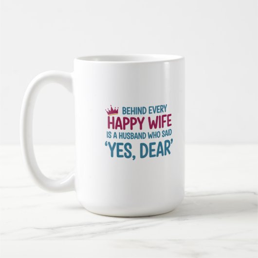 Mug Oui, Cher — La clé du bonheur (Gauche)