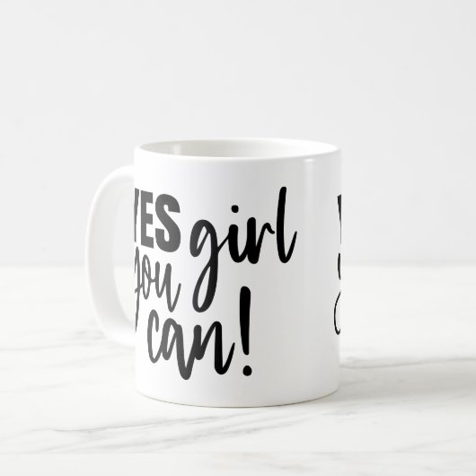 Mug Oui Fille, tu peux (Devant gauche)
