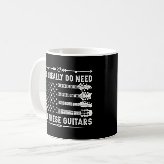 Mug Oui J'Ai Vraiment Besoin De Tous Ces T-Shirt Guita (Devant gauche)