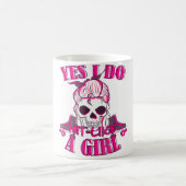 Mug Oui Je Frappe Comme Une Fille Roller Derby Vitesse (Centre)