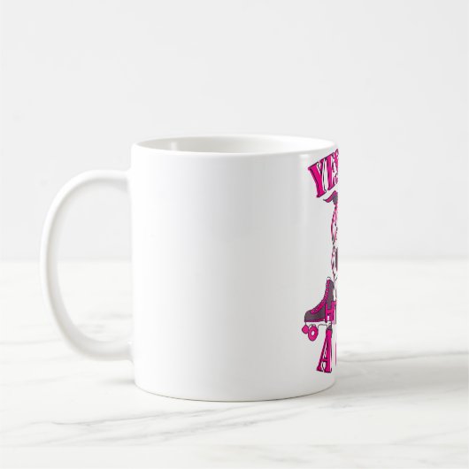 Mug Oui Je Frappe Comme Une Fille Roller Derby Vitesse (Gauche)