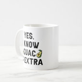 Mug Oui Je Sais Que Guac Est Extra (Devant gauche)