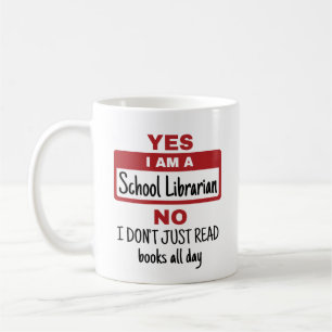 Mug Oui Je Suis Bibliothécaire D'École