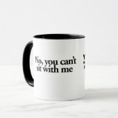 Mug Oui, je suis COURT (Devant gauche)