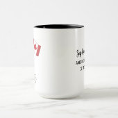 Mug Oui Je suis les deux - US Canada Pride Nom personn (Centre)