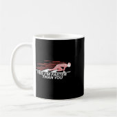 Mug Oui, je suis plus rapide que vous en ski alpin (Gauche)