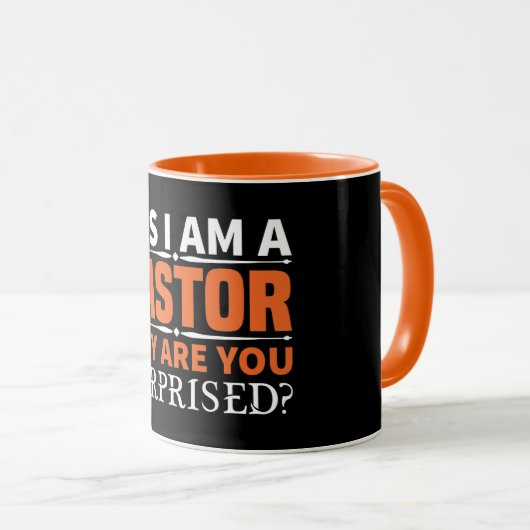 Mug Oui Je Suis Un Pasteur (Devant droit)