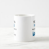 Mug OUI, je suis UNE INFIRMIÈRE - NON, JE NE VEUX PAS (Centre)