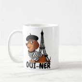 Mug Oui-ner Dog Funny Dachshund Wiener Sausage Ween Do (Gauche)