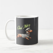 Mug Oui Ner Funny Dachshund Wiener Dog French Humor (Gauche)