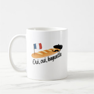 Mug Oui Oui Baguette - Drôle de la cuisine française