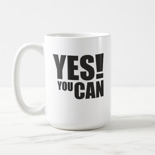 Mug OUI VOUS POUVEZ - Conception de devis motivationne (Gauche)