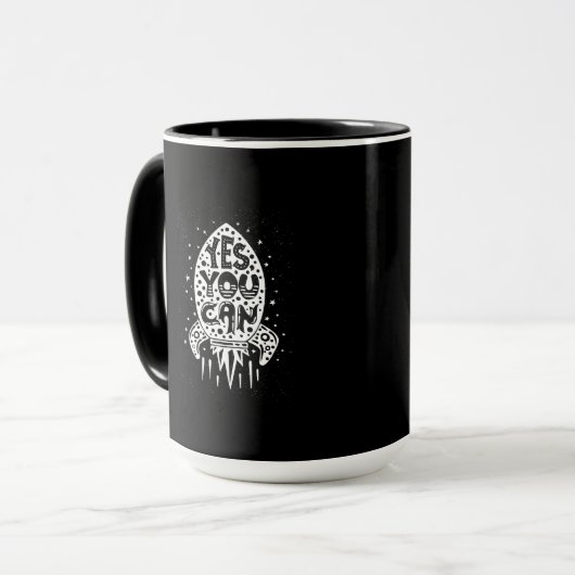 Mug Oui vous pouvez Rocketship (Devant gauche)