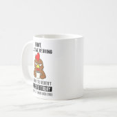 Mug Ouïe Sélective – Humour de Café Poule Grincheuse (Devant gauche)