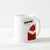Mug Oups, le Père Noël coincé dans la cheminée (Devant droit)