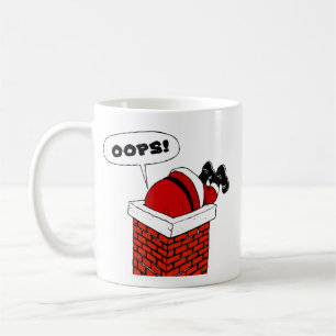Mug Oups, le Père Noël coincé dans la cheminée
