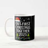 Mug Our First Christmas Together 2025 Matching Christm (Gauche)