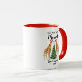 Mug Our First Year Married Goose Custom Christmas (Devant droit)