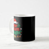 Mug Our Team Sleighs Christmas Reindeers Santa's Worke (Devant gauche)