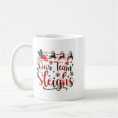 Mug Our Team Sleighs Christmas Santa Reindeers Office (Gauche)