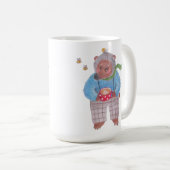 Mug Ours, abeilles et cappuccino (Devant droit)